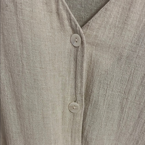 Zara oversized cotton linen button down - Picture 6 of 8